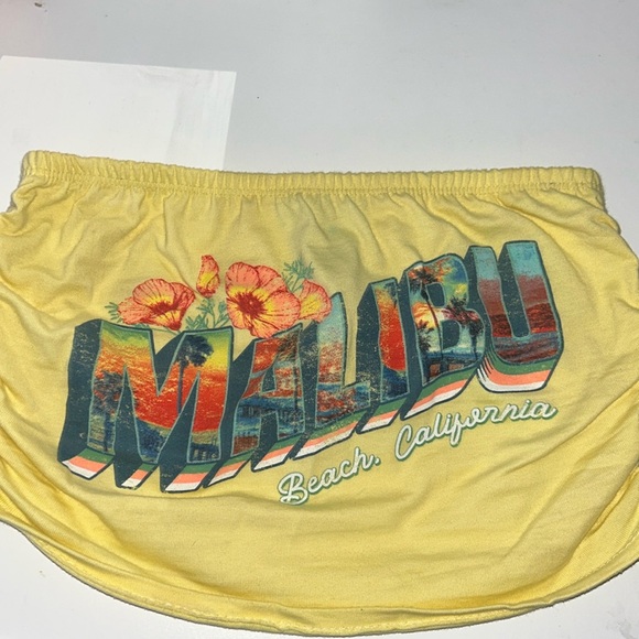 Malibu yellow tube top - Picture 1 of 1